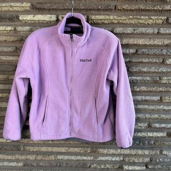 Marmot Jackets & Blazers - Marmot Lavender Lilac Purple Full Zip Polartec Fleece Jacket Size Medium